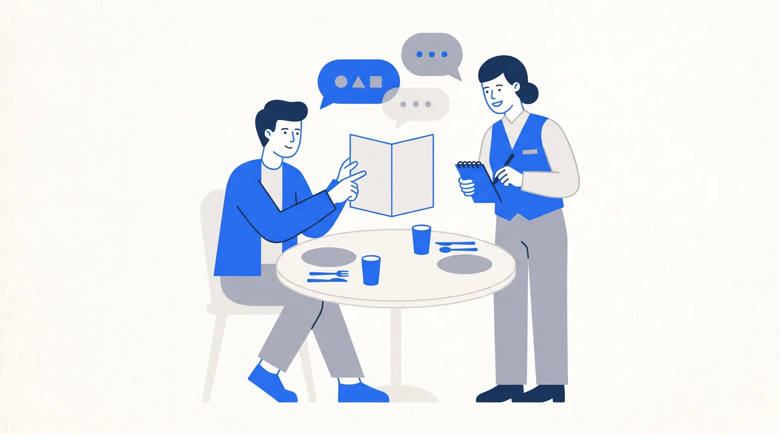 Pessoa treinando frases de inglês em voz alta com o celular na mão